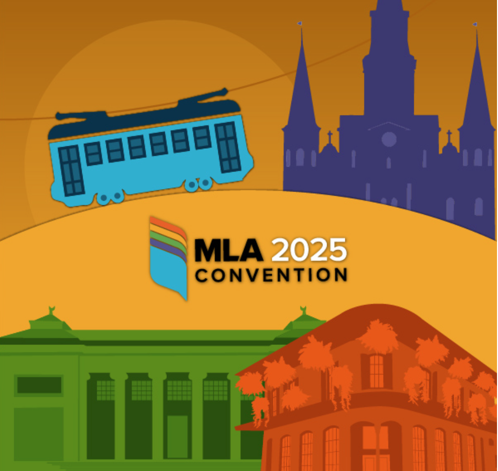 MLA Convention Program Logo with images of New Orleans