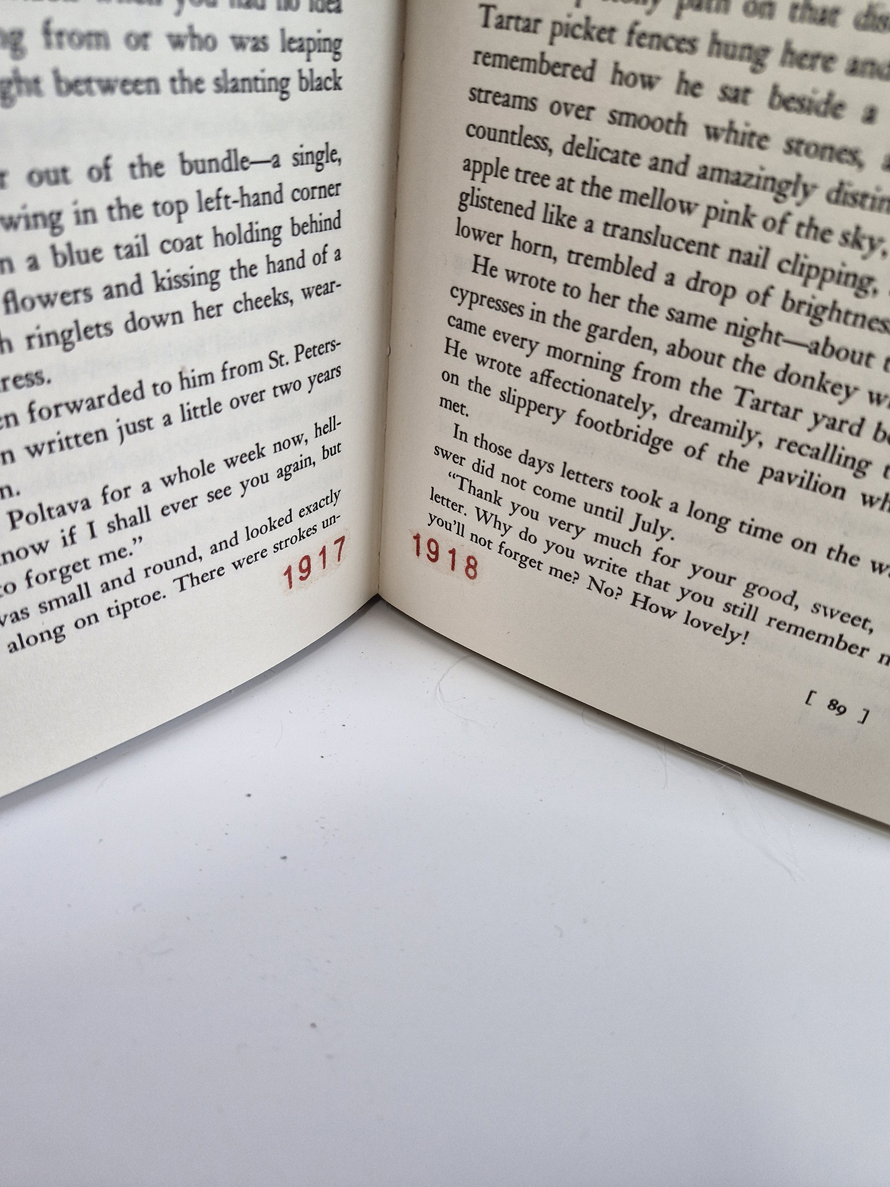 year stubs Mary binding
